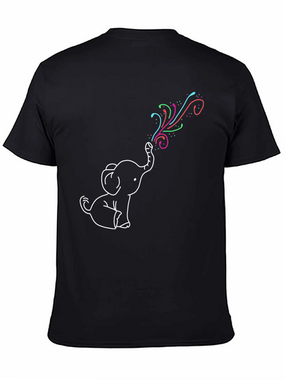 Elephant Rainbow T-Shirt - Fun Graphic Tee