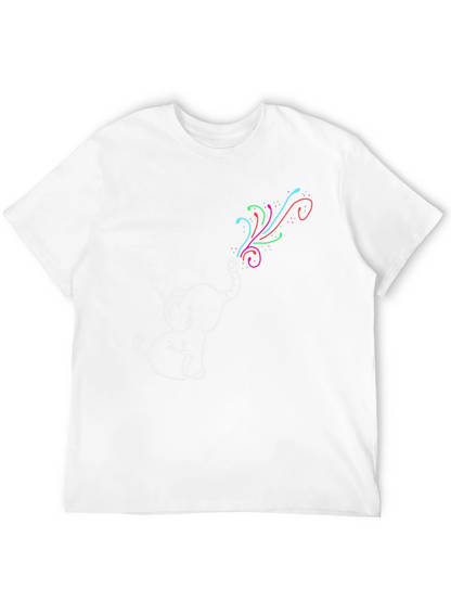 Elephant Rainbow T-Shirt - Fun Graphic Tee
