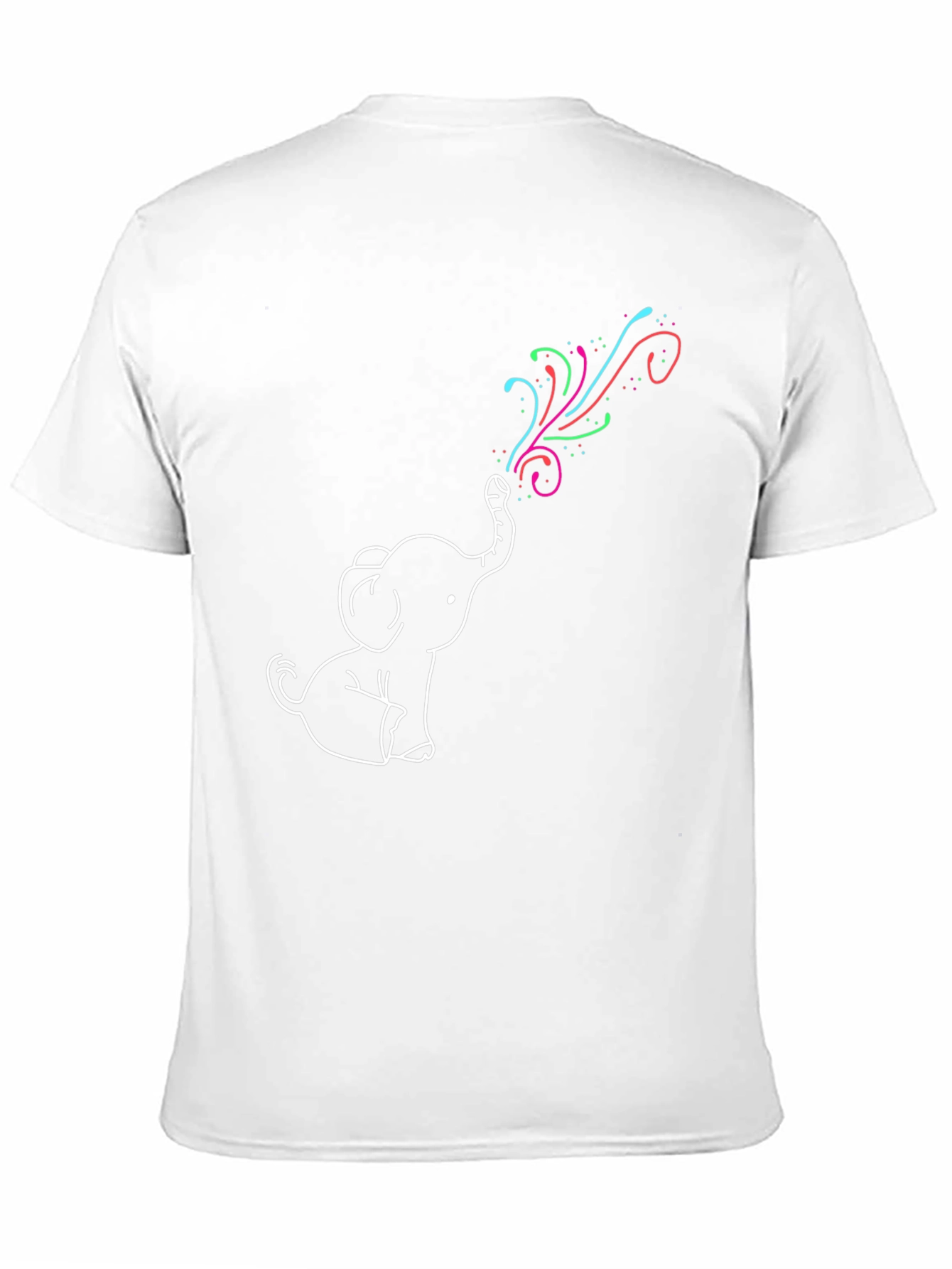 Elephant Rainbow T-Shirt - Fun Graphic Tee