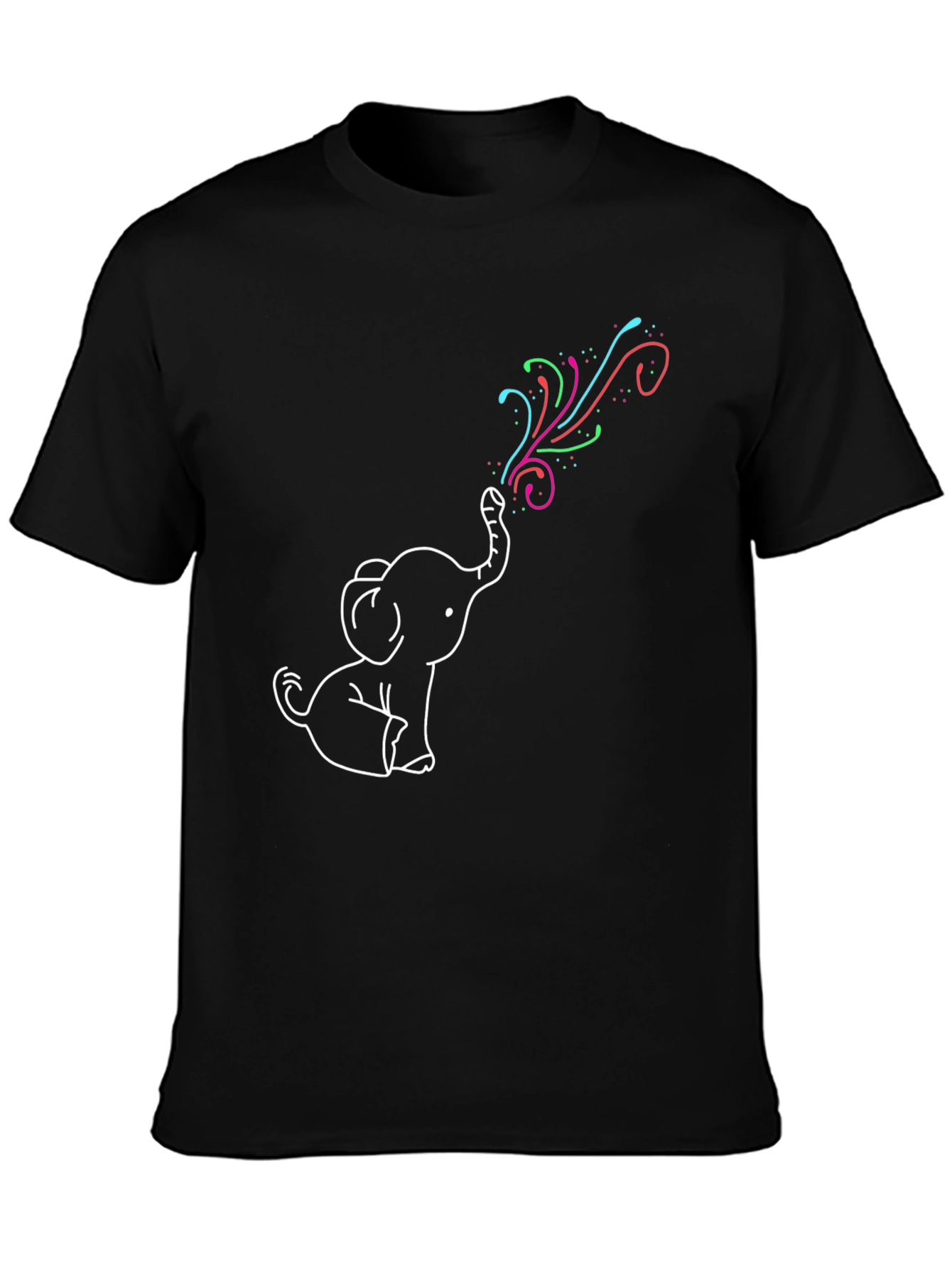 Elephant Rainbow T-Shirt - Fun Graphic Tee