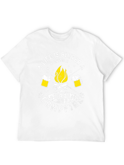 Life Is Better With A Beer & Campfire T-Shirt