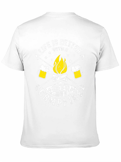 Life Is Better With A Beer & Campfire T-Shirt