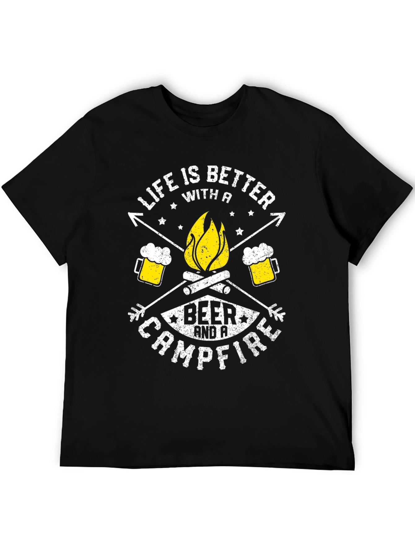 Life Is Better With A Beer & Campfire T-Shirt