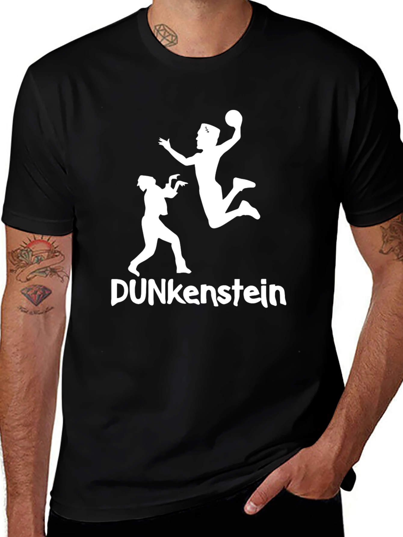 Dunkenstein Handball Graphic T-Shirt - Black