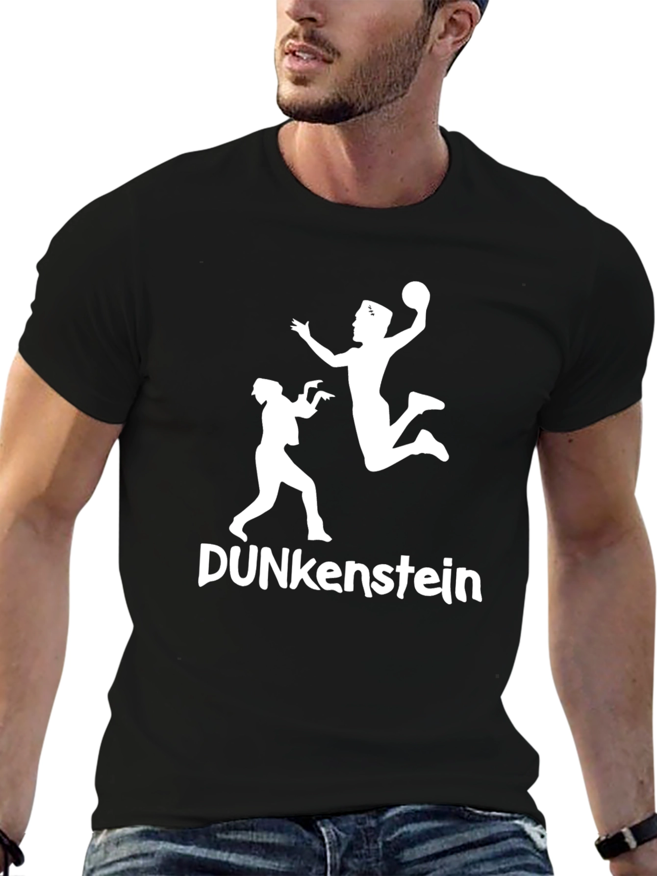 Dunkenstein Handball Graphic T-Shirt - Black