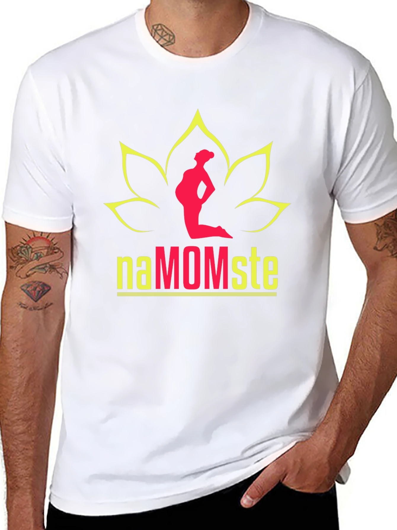 NaMOMste T-Shirt - Yoga Lotus Graphic Tee