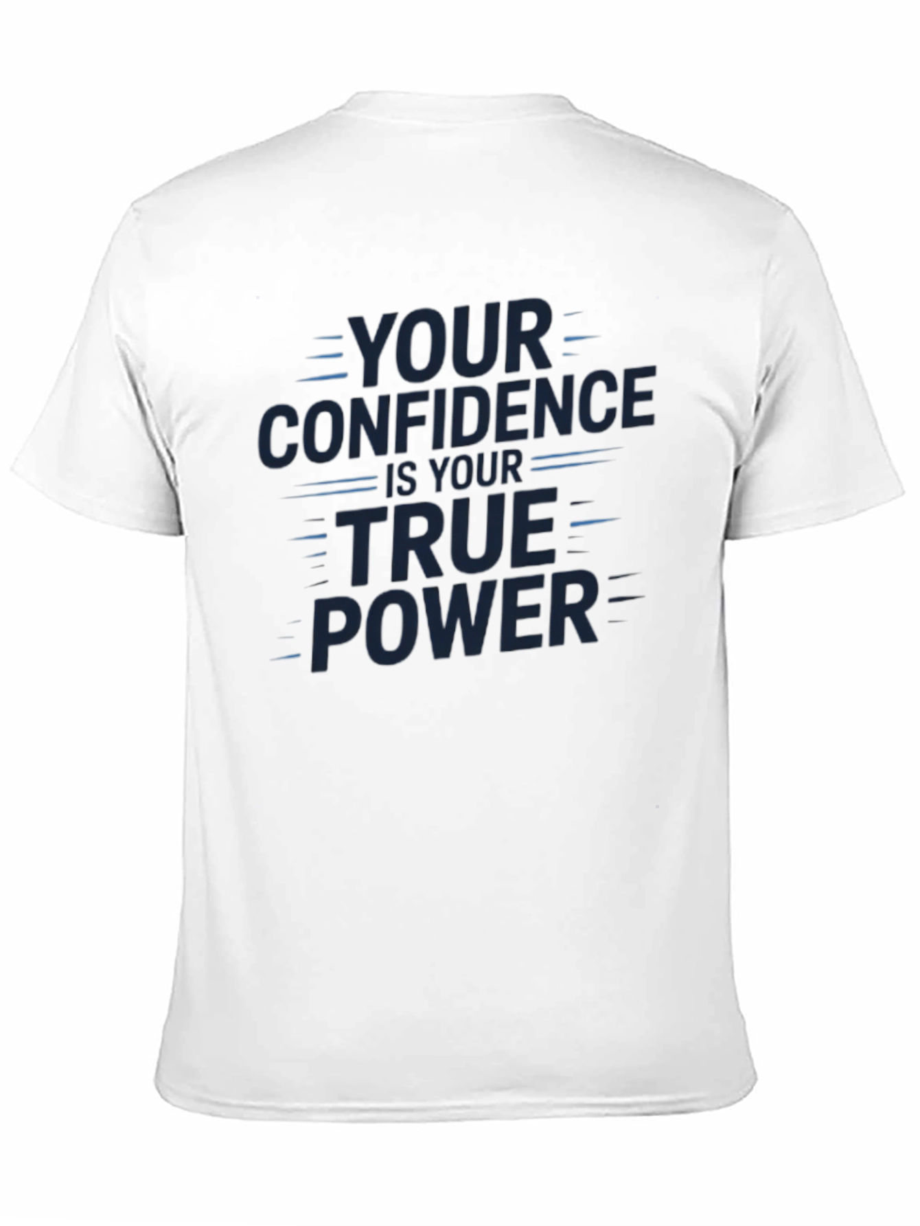 Confidence Power Graphic Tee - Stylish Black Shirt