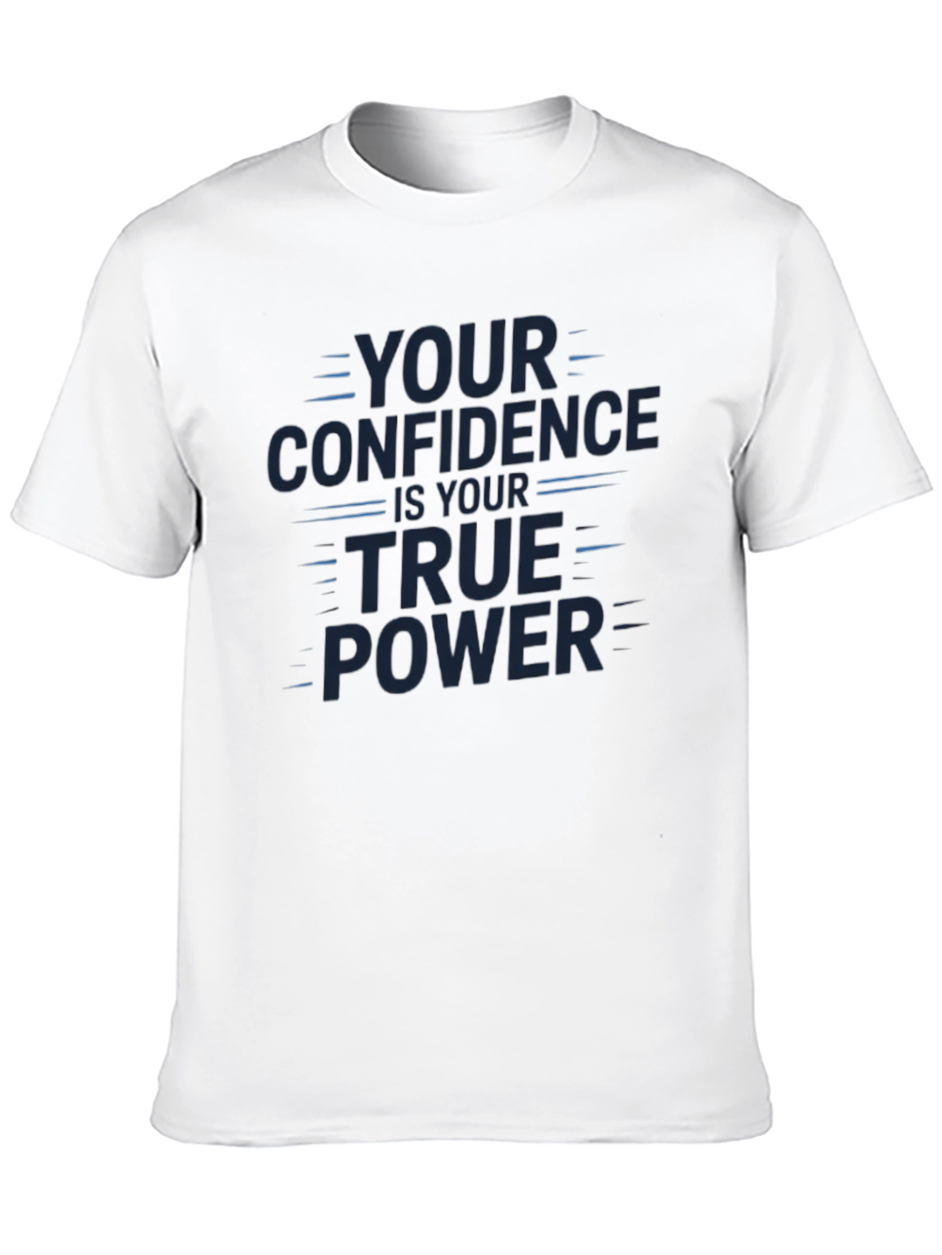 Confidence Power Graphic Tee - Stylish Black Shirt