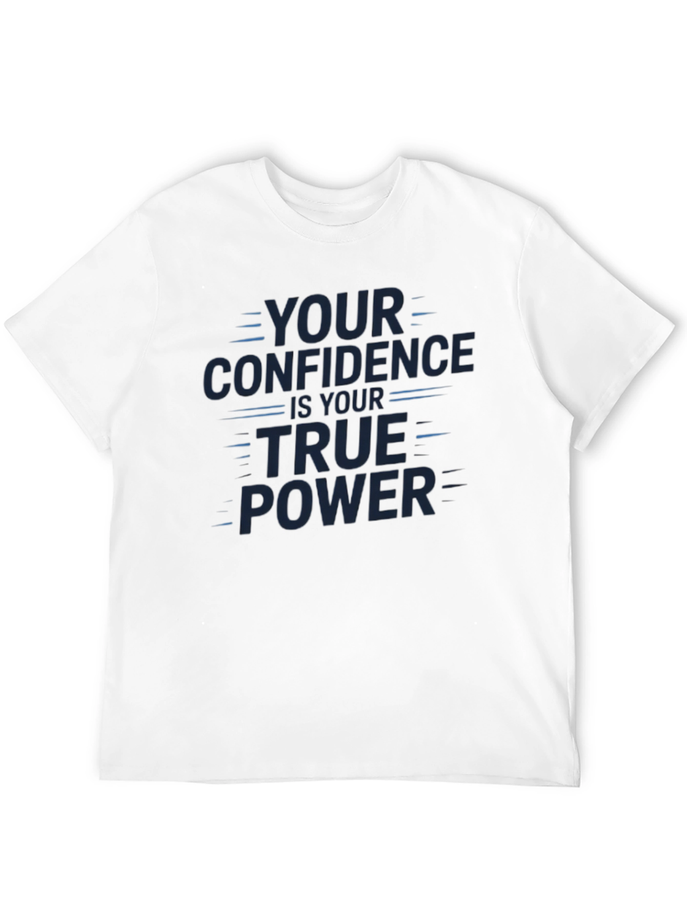Confidence Power Graphic Tee - Stylish Black Shirt