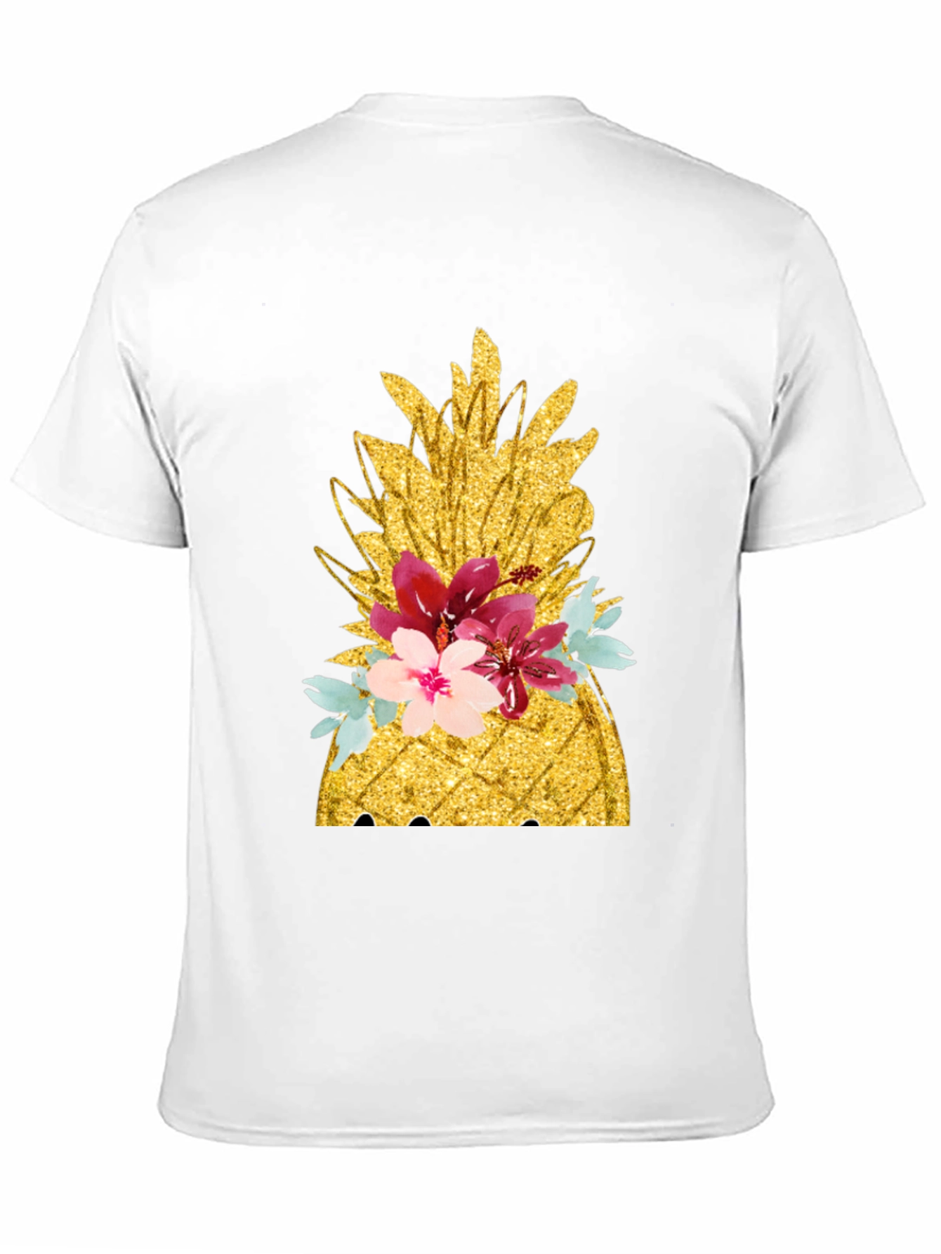 Floral Pineapple T-Shirt - Tropical Summer Vibes