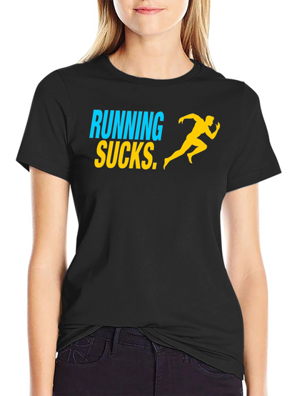 Running Sucks Graphic Tee - Mens Black T-Shirt