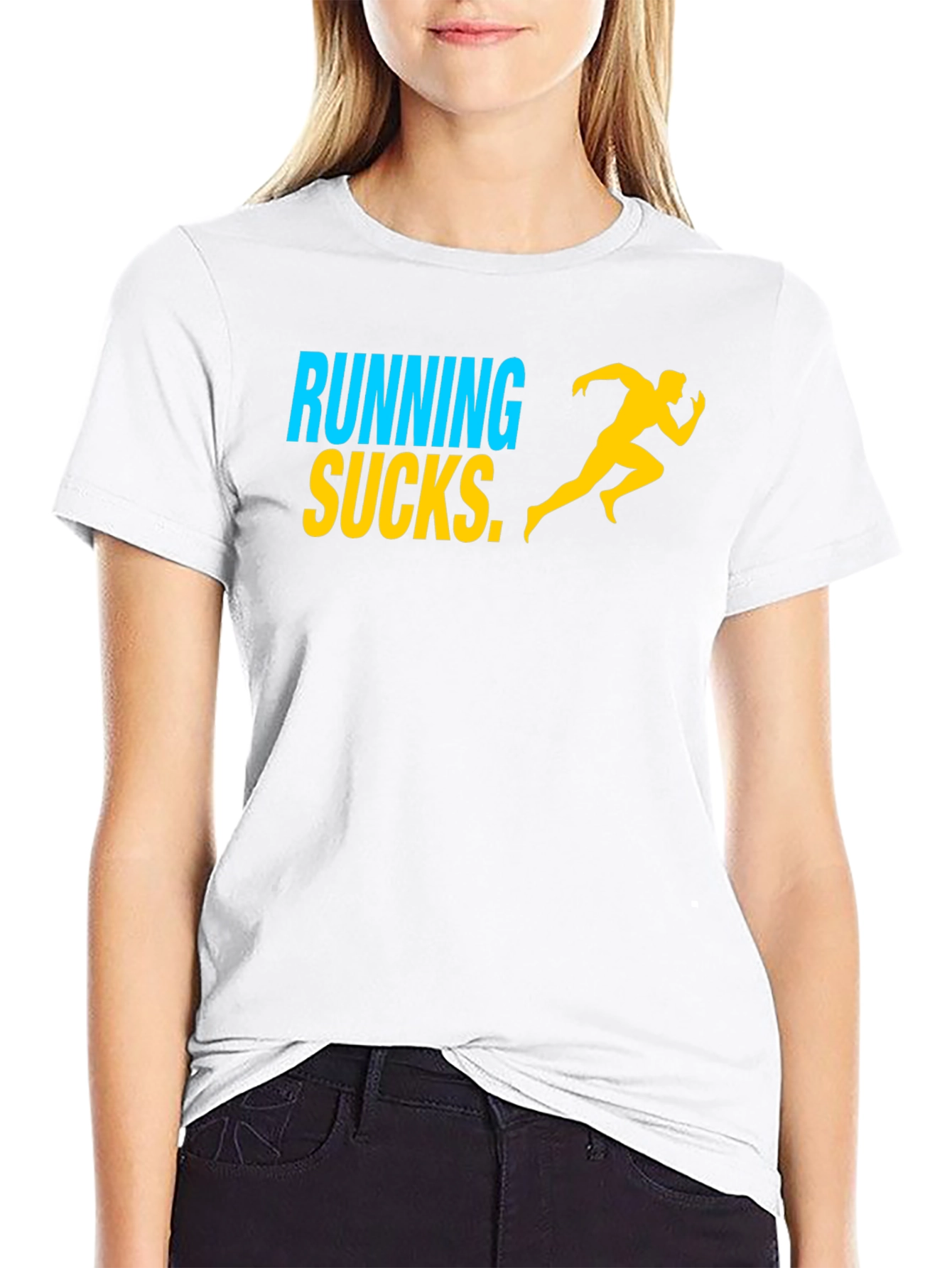 Running Sucks Graphic Tee - Mens Black T-Shirt