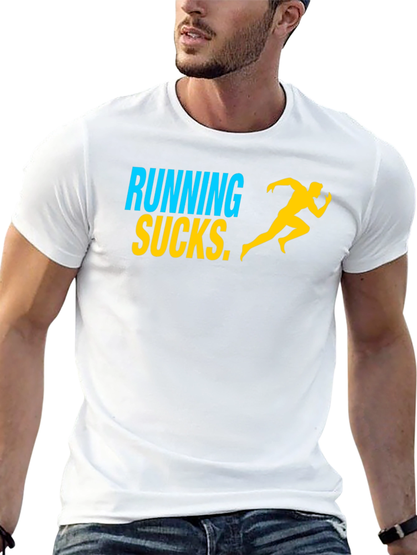 Running Sucks Graphic Tee - Mens Black T-Shirt