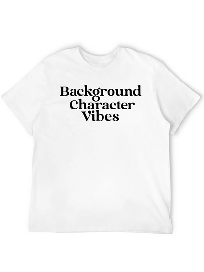 Background Character Vibes Black T-Shirt