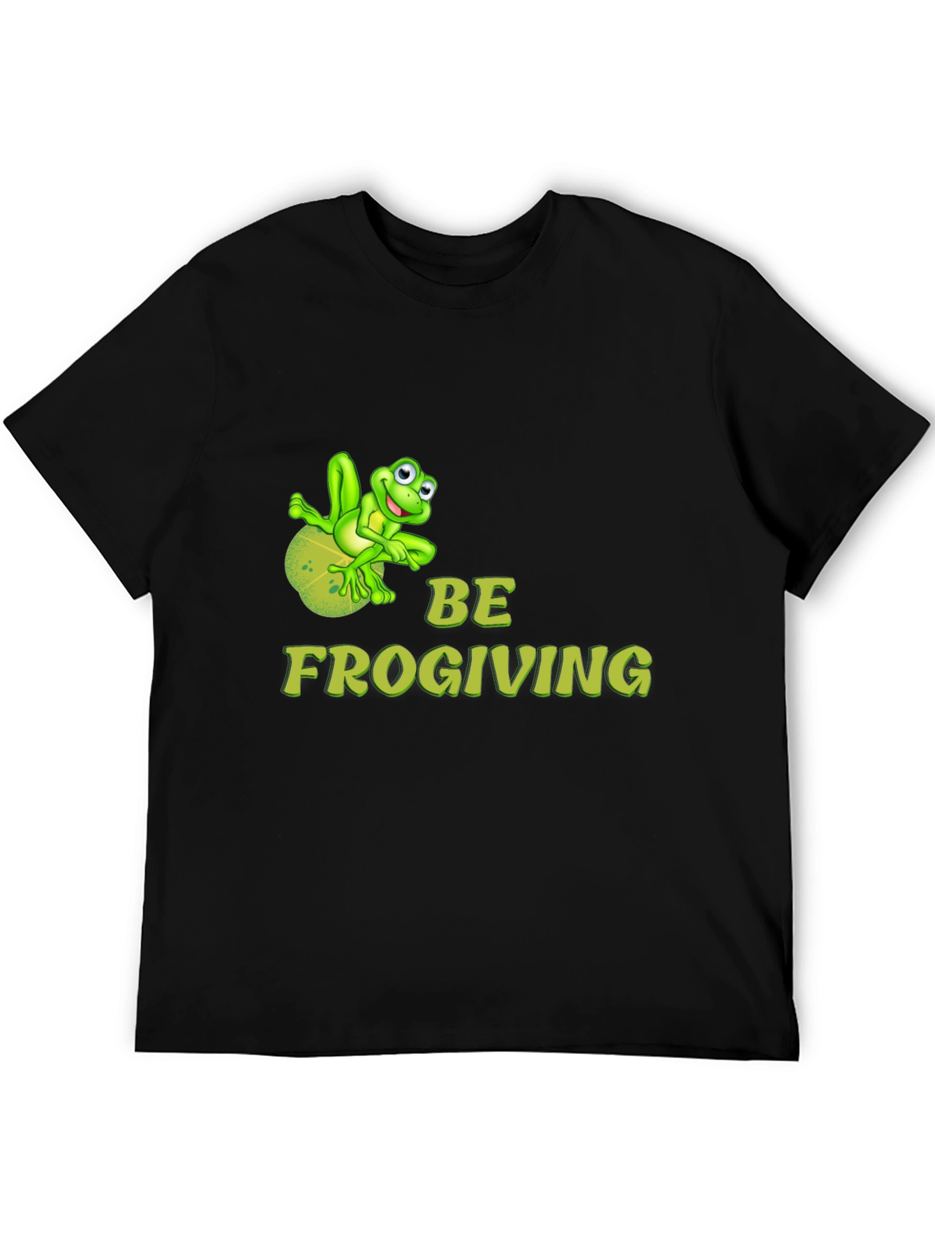 Be Frogiving Black T-Shirt