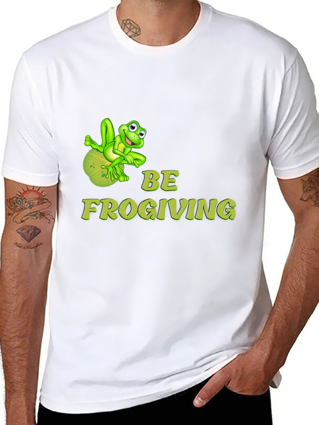 Be Frogiving Black T-Shirt