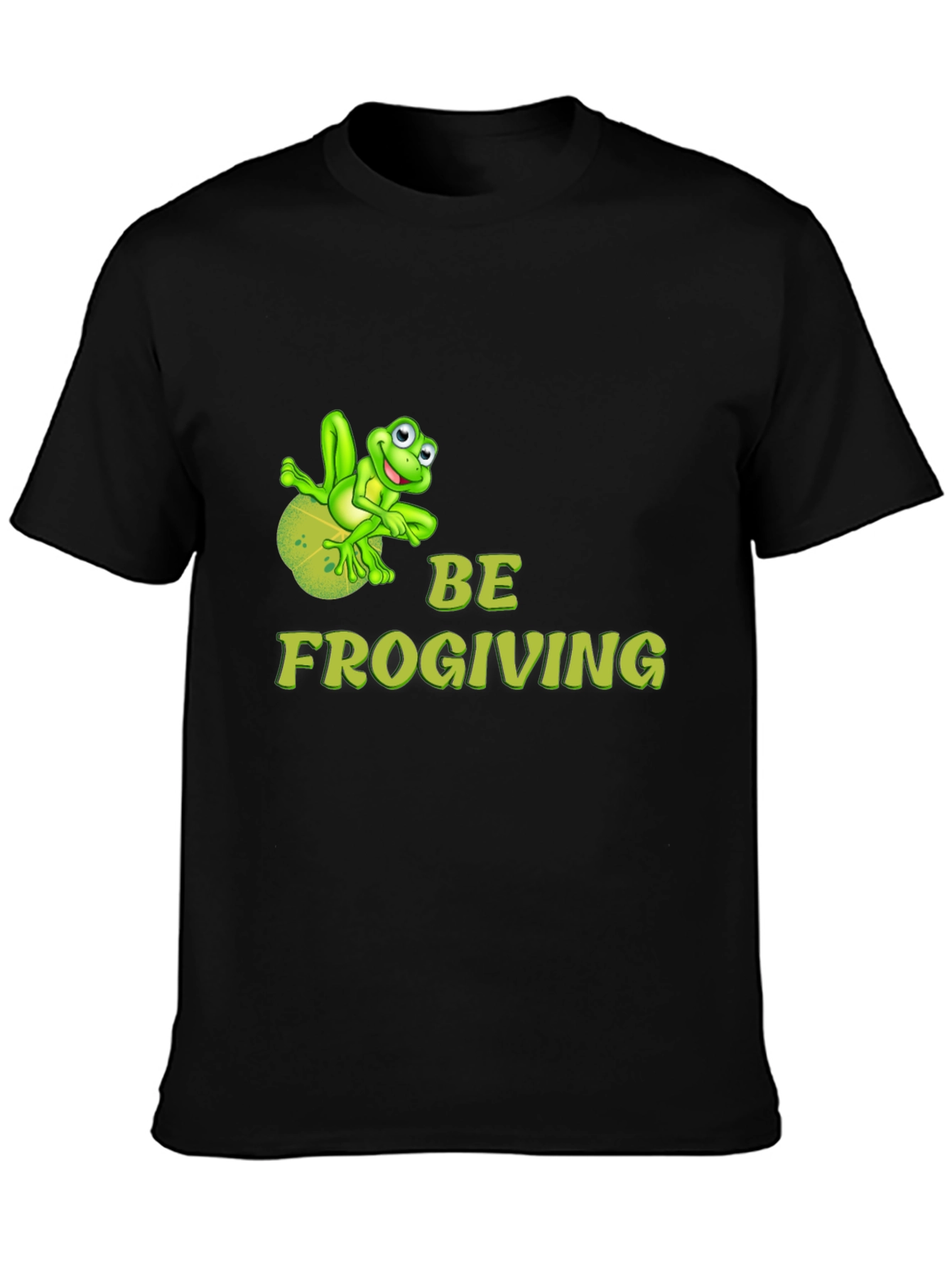 Be Frogiving Black T-Shirt