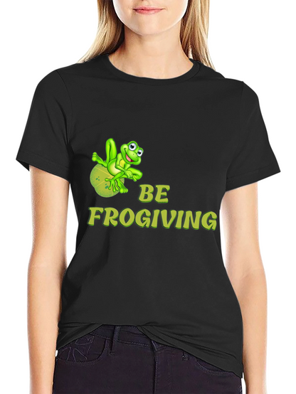 Be Frogiving Black T-Shirt