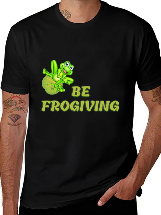 Be Frogiving Black T-Shirt