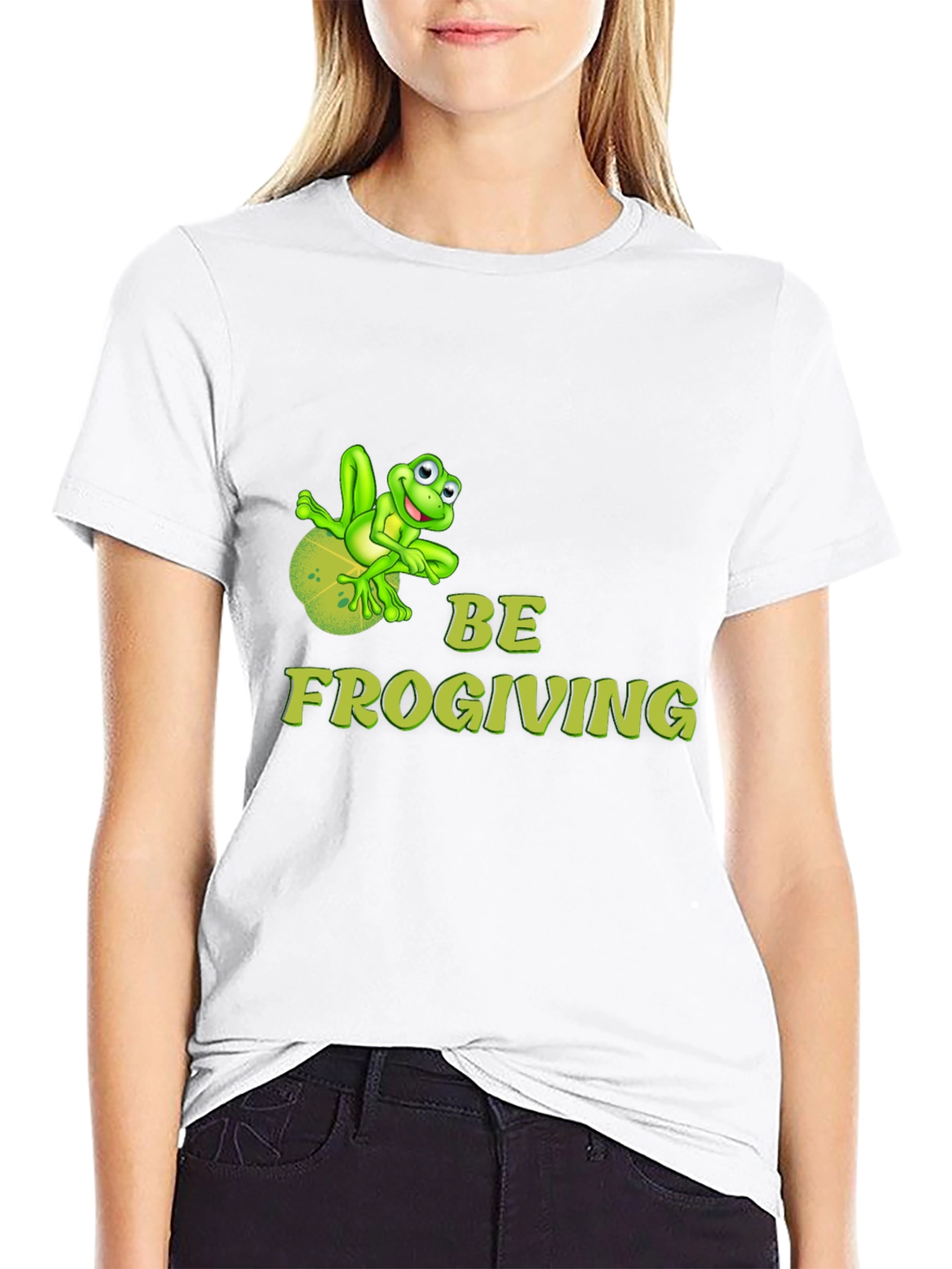 Be Frogiving Black T-Shirt