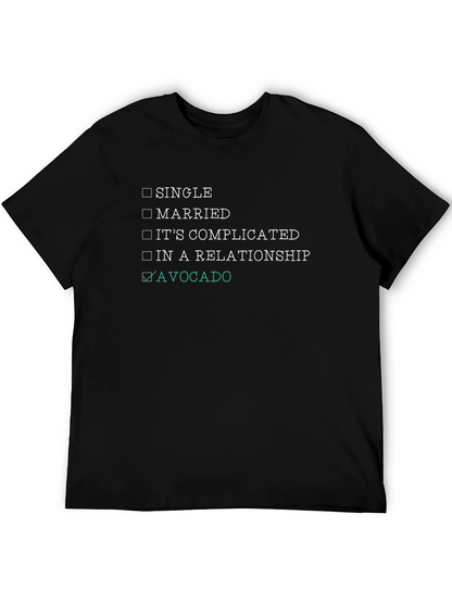 Avocado Relationship Status T-Shirt - Funny Foodie Tee
