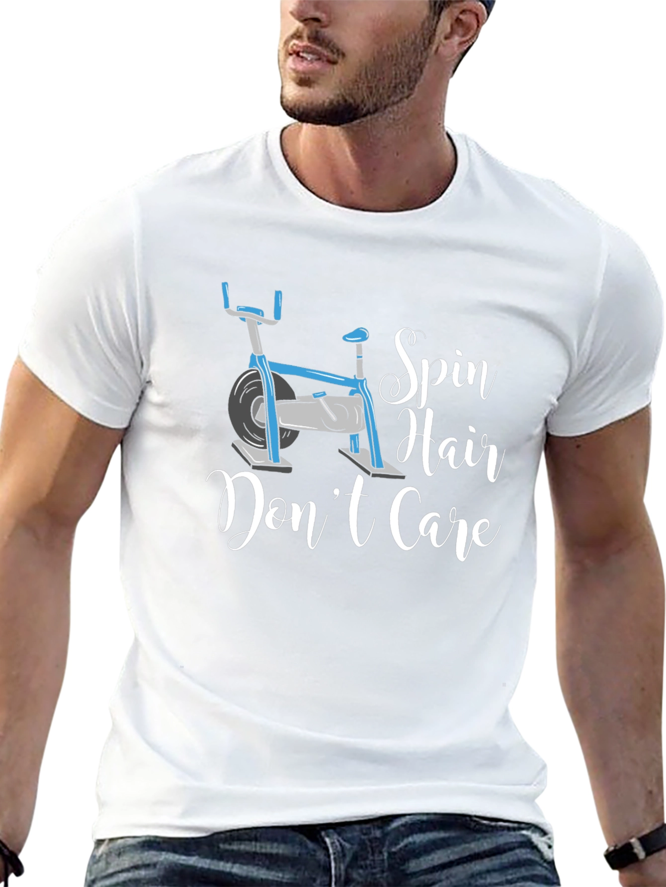 Spin Hair Dont Care T-Shirt - Fitness Apparel