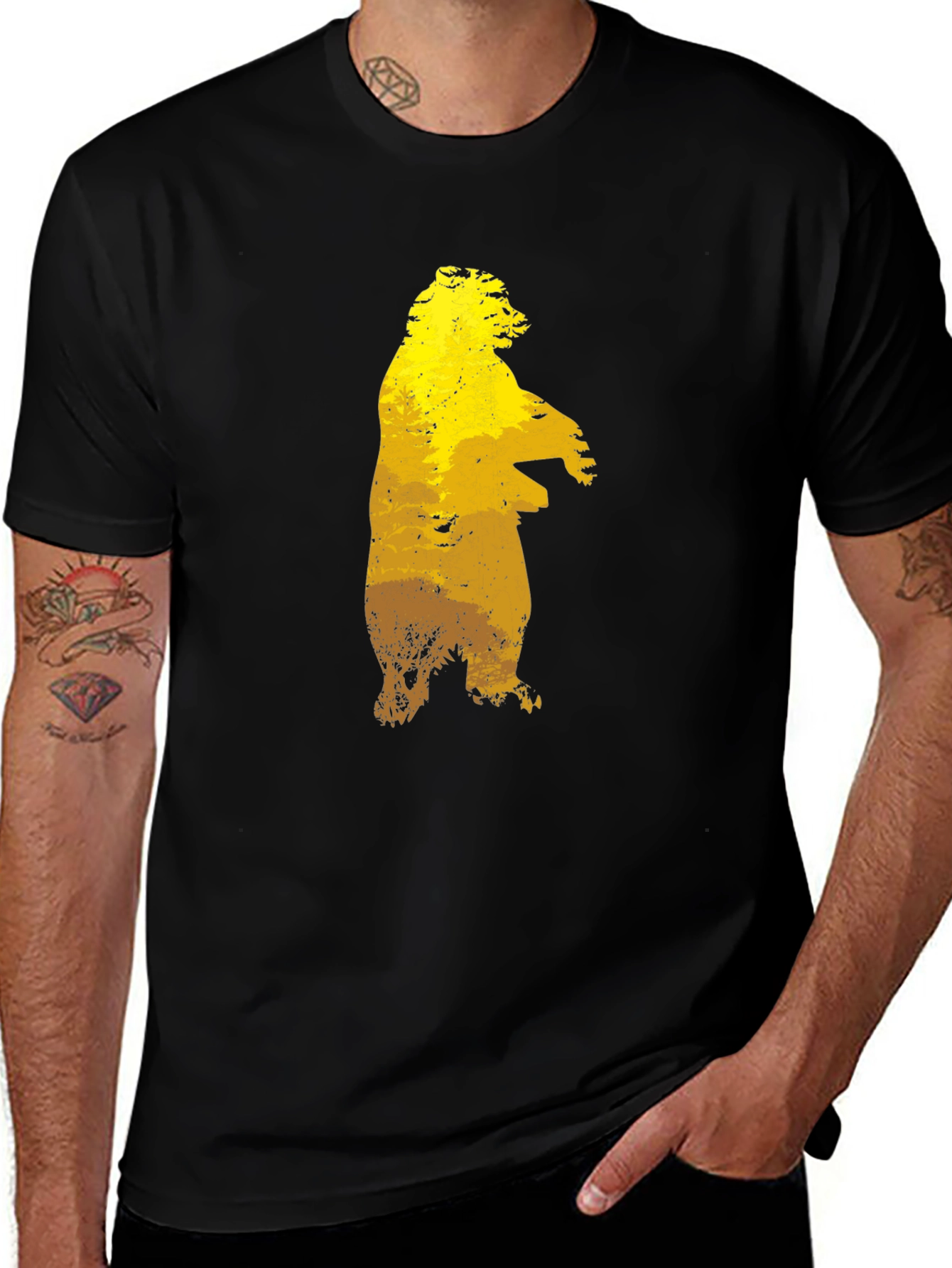 Bear Silhouette Graphic Tee