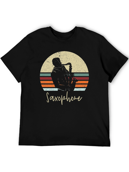 Retro Saxophone T-Shirt - Musician Apparel