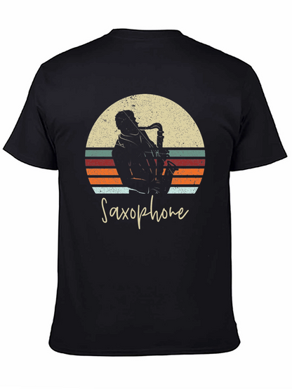 Retro Saxophone T-Shirt - Musician Apparel