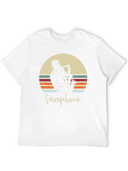 Retro Saxophone T-Shirt - Musician Apparel