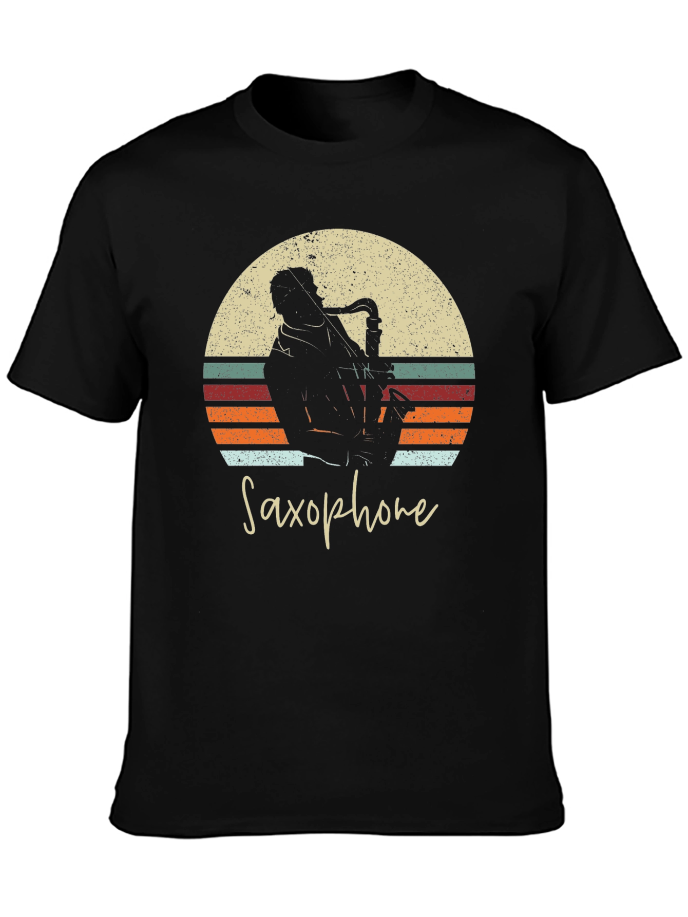Retro Saxophone T-Shirt - Musician Apparel
