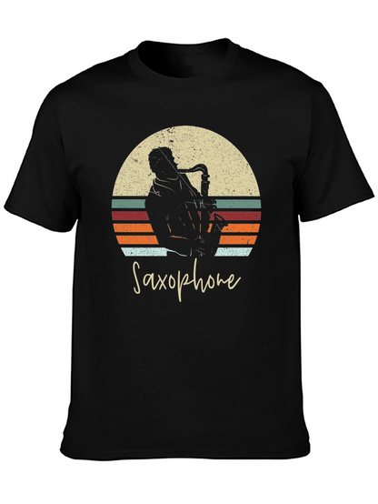 Retro Saxophone T-Shirt - Musician Apparel