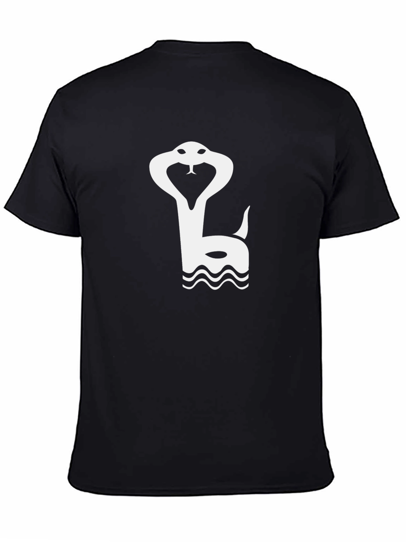 Black Snake Graphic Tee - Stylish Cobra Design