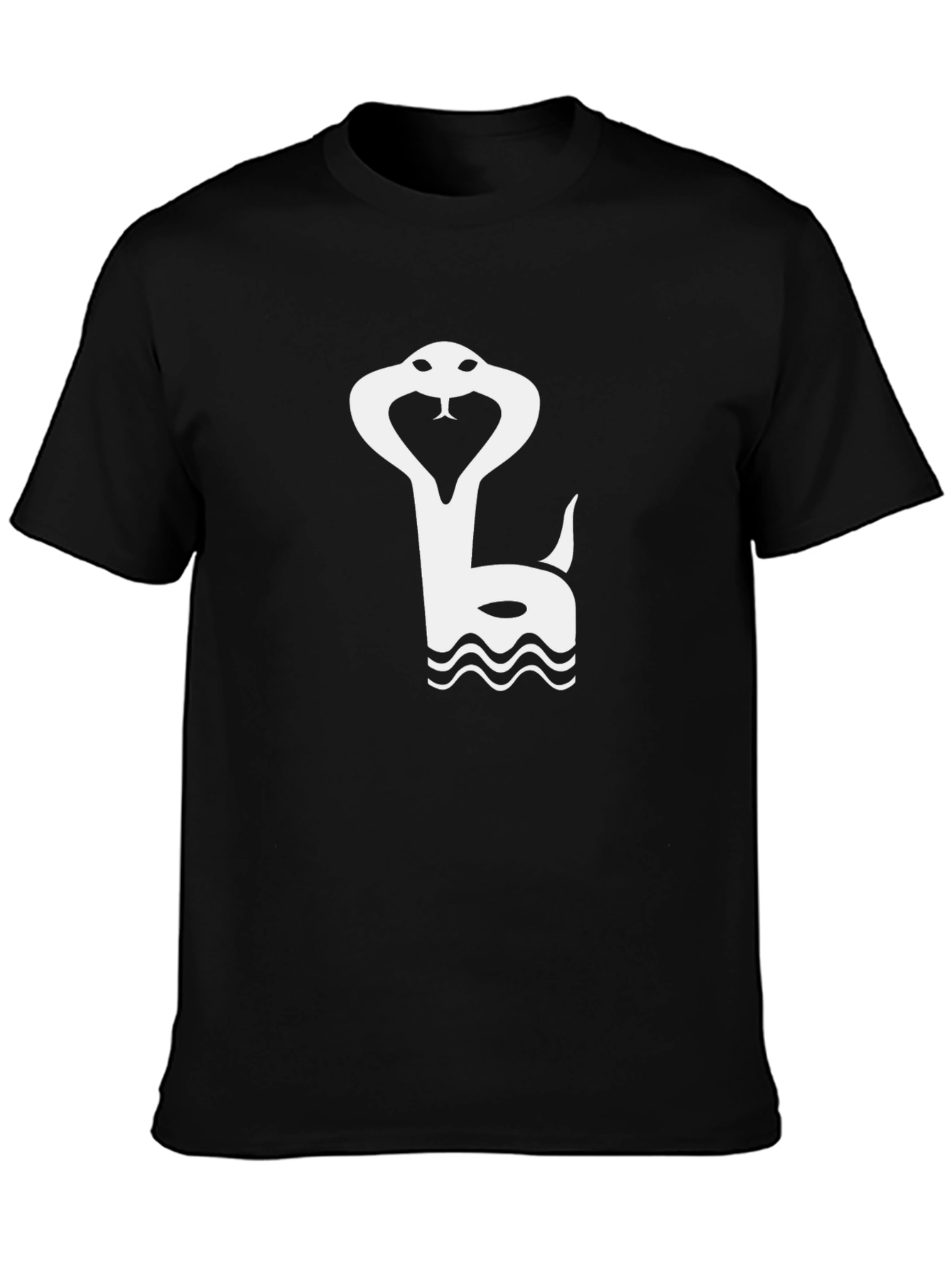 Black Snake Graphic Tee - Stylish Cobra Design
