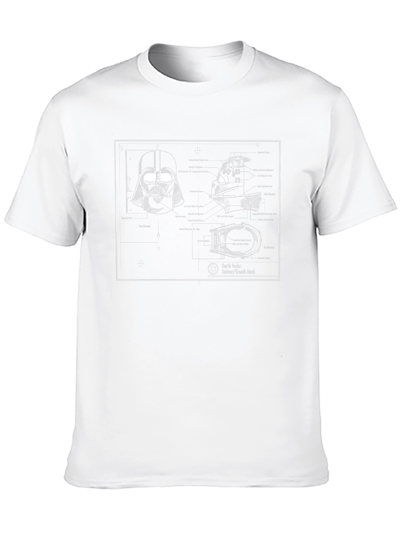 Darth Vader Blueprint T-Shirt - Star Wars Geek Tee