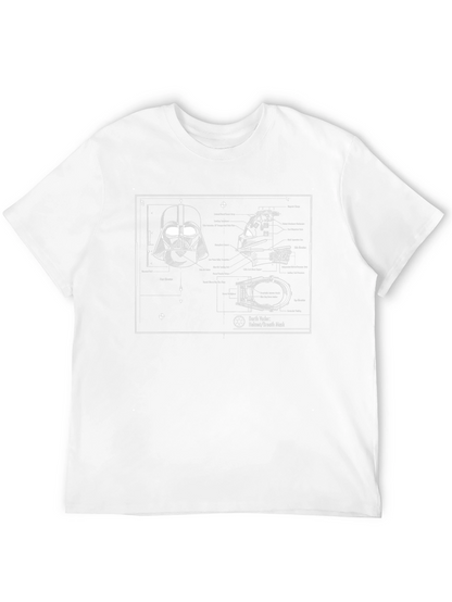 Darth Vader Blueprint T-Shirt - Star Wars Geek Tee