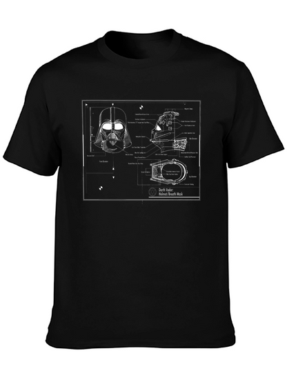 Darth Vader Blueprint T-Shirt - Star Wars Geek Tee