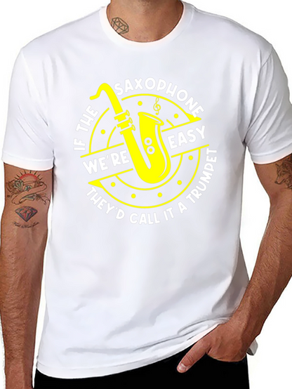 Saxophone Easy Trumpet Tee - Musician T-Shirt