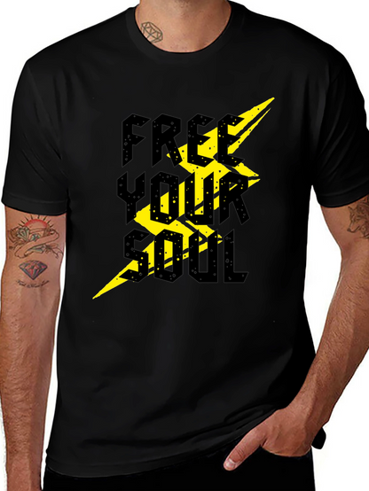 Free Your Soul Graphic T-Shirt - Black