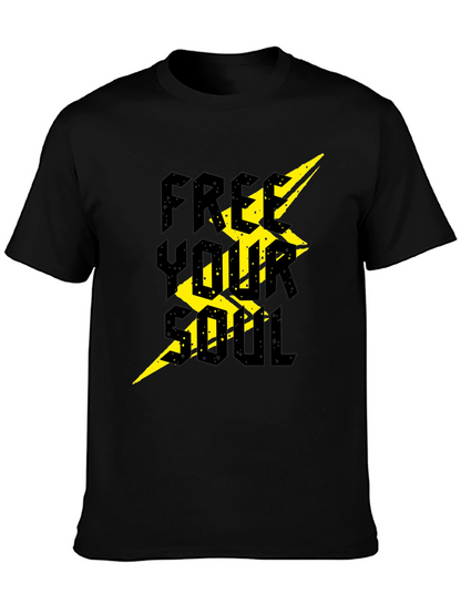 Free Your Soul Graphic T-Shirt - Black