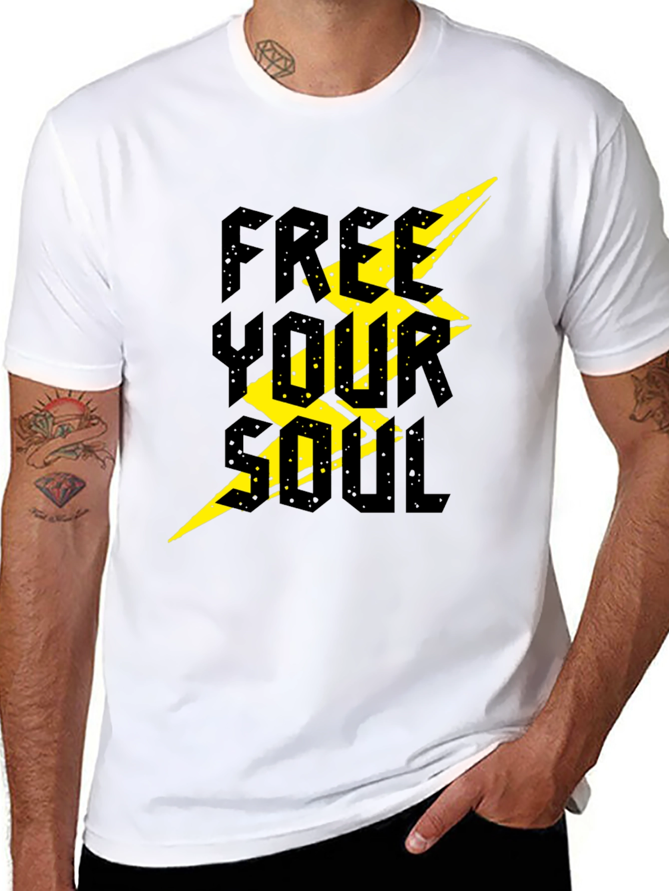 Free Your Soul Graphic T-Shirt - Black