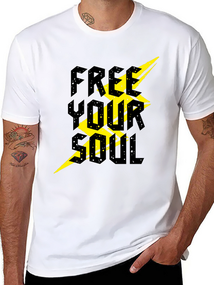 Free Your Soul Graphic T-Shirt - Black
