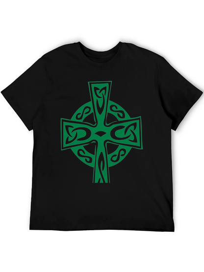 Celtic Cross Graphic Tee - Irish Pride