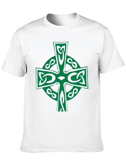 Celtic Cross Graphic Tee - Irish Pride