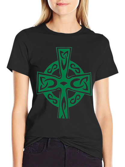 Celtic Cross Graphic Tee - Irish Pride