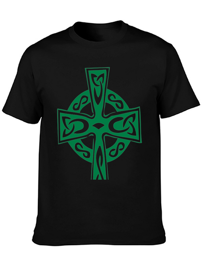 Celtic Cross Graphic Tee - Irish Pride