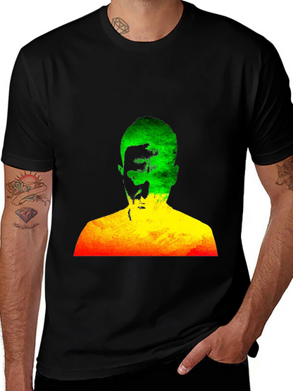 Rasta Man Graphic Black T-Shirt Reggae Style