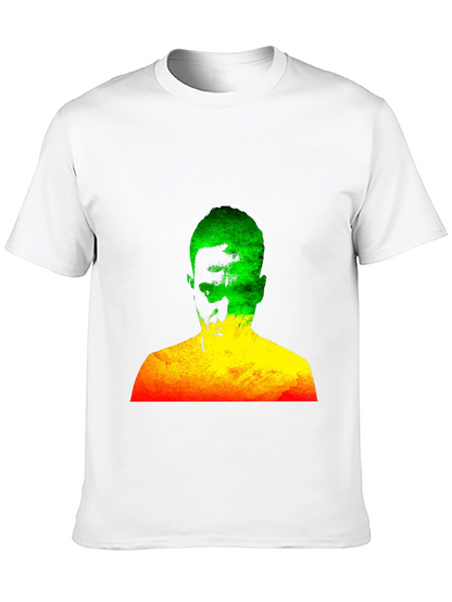 Rasta Man Graphic Black T-Shirt Reggae Style