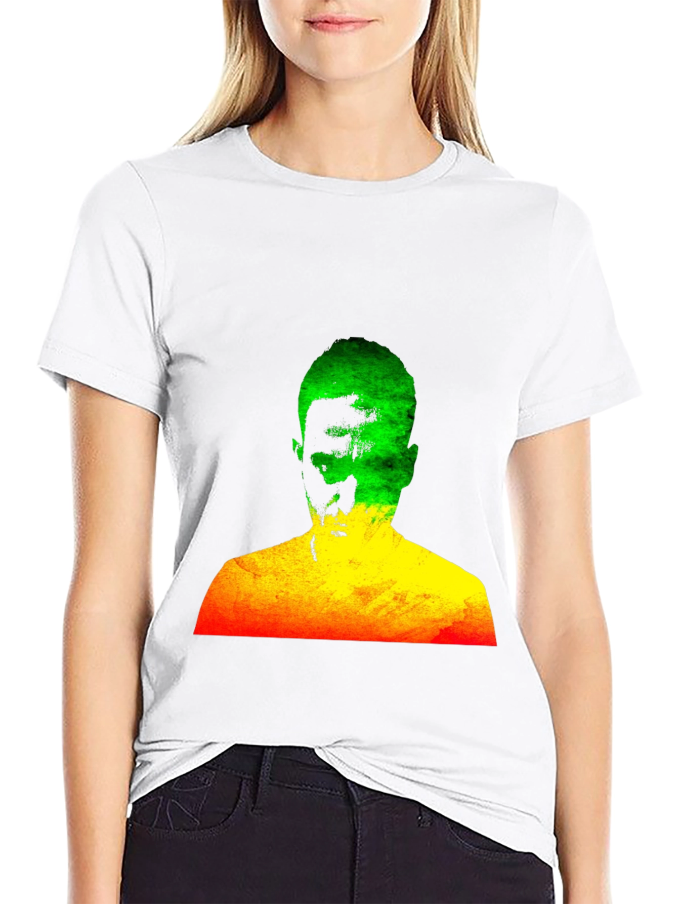 Rasta Man Graphic Black T-Shirt Reggae Style