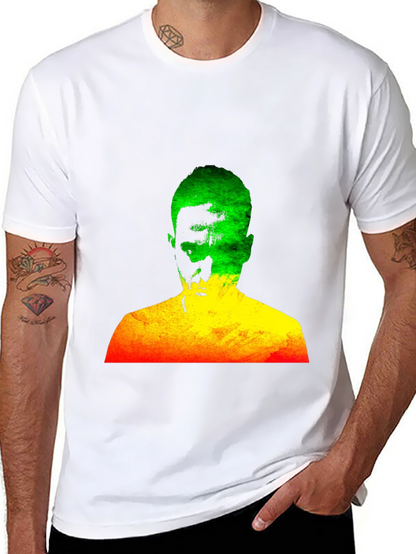 Rasta Man Graphic Black T-Shirt Reggae Style